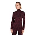 Miniatyrbillede 1 af 6: Icebreaker Merino 260 Vertex Frozen Forms Langærmet Baselayer Rød L Kvinde