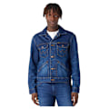 Miniatyrbillede 1 af 4: Wrangler Denimjakke 124mj Blå L Mand