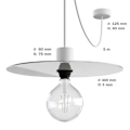 Miniatyrbillede 4 af 7: Creative Cables Hængende Lampe Eiva Elegant 5 M Sort