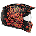 Miniatyrbild 6 av 9: Mt Helmets Streetfighter Sv Hellish Modulär Hjälm Orange,Svart M