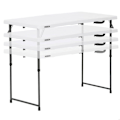 Miniatyrbillede 1 af 8: Lifetime Ultra-resistent Foldebord 122x61x56-91.5 Cm Uv100 Hvid,Sort