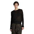 Miniatyrbillede 1 af 7: G-star Besætning Hals Sweater Core Sort M Kvinde