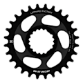 Miniatyrbillede 1 af 2: Leonardi Racing Direkte Montering Gecko Track Cannondale 6 Mm Offset Oval Kæderring Sort 32t