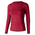 Miniatyrbillede 1 af 2: Lenz Merino 6.0 Langærmet Baselayer Rød XS Kvinde