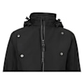 Miniatyrbillede 4 af 5: Agu Long Winter Trench Coat Jakke Sort S Kvinde