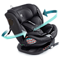 Miniatyrbillede 2 af 8: Babyauto Bilsæde Anura I-size 40 150 Giratoria Isofix Top Tether Sort