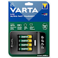 Miniatyrbillede 2 af 9: Varta Lcd Ultrahurtig Oplader Med 4 2100mah Aa12v 2100mah Aa12v Sort