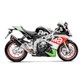Pikkukuva 2 / 5: Akrapovic Line Carbon Rsv4/tuono V4 17-18 Ref:s-a10so9-rc Ei-homologoitu Slip-on äänenvaimennin Musta Not Homologated
