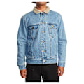 Miniatyrbillede 1 af 2: Rvca Denimjakke Waylon Blå XL Mand