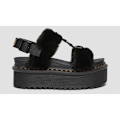 Miniatyrbillede 2 af 6: Dr Martens Francis Fluffy Hydro Sandaler Sort EU 41 Kvinde