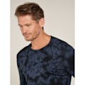 Miniatyrbillede 5 af 8: Icebreaker Merino 200 Oasis Cloud Dye Langærmet Baselayer Sort,Grå XL Mand
