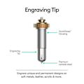 Miniatyrbillede 3 af 3: Cricut Optaget Tip Maker + Montering Hurtigskift Søvfarvet