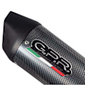 Miniatyrbillede 4 af 4: Gpr Exhaust Systems Homologeret Oval Lyddæmper Furore Poppy Suzuki Gsf 1250 Bandit/s 07-12 Ref:s.107.fupo Sort