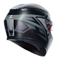 Miniatyrbillede 2 af 6: Agv K3 E2206 Mplk Fullface-hjelm Sort,Grå M