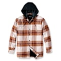 Miniatyrbillede 3 af 5: Carhartt Overshirt Flannel Sherpa-lined Brun L