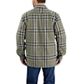 Miniatyrbillede 2 af 3: Carhartt Flanell Langærmet Skjorte I Afslappet Pasform Sherpa Brun S