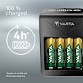 Miniatyrbillede 8 af 10: Varta Lcd Pug Oplader+ Med 4x2100mah Aa Sort