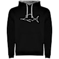 Miniatyrbillede 1 af 4: Kruskis Hættetrøje Sailfish Two-colour Sort 3XL Mand