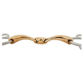 Miniatyrbild 2 av 2: Br Dubbelfogad Snaffle Anatomisk Pessoa Soft Contact 12 Mm Ringar 70 Mm Snaffle Grönt 13.5 cm