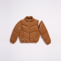 Miniatyrbillede 8 af 8: Volcom Cord´n Puff Jakke Brun S Kvinde