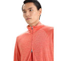 Miniatyrbillede 4 af 8: Icebreaker Zone Knit Zip Sweatshirt Orange L Mand