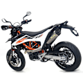 Pikkukuva 2 / 2: Arrow Race-tech Titanium With Carbon End Cap Ktm 690 Smc R / 690 Enduro R ´19-21 Ei-hyväksytty äänenvaimennin Hopeinen Not Homologated