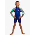 Miniatyrbillede 4 af 6: Funky Trunks Uv Langærmet Jumpsuit Go Blå 4 Years