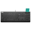 Miniatyrbillede 3 af 5: Lenovo Idg Tastatur 4y41b69380 Smartcard Sort Spanish QWERTY