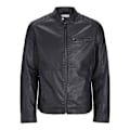 Miniatyrbillede 3 af 7: Jack & Jones Dylan Biker Læderjakke Sort XL Mand