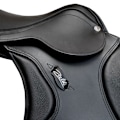 Miniatyrbillede 3 af 6: Zaldi Jump Sadel Ledyard Crupon Sort 17´´