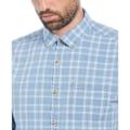 Miniatyrbillede 2 af 2: Original Penguin Cotton Indigo Plaid Skjorte Med Lange ærmer Blå M Mand