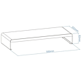 Miniatyrbillede 3 af 7: Tooq Monitorer Riser Bracket Tqmr0121 Sort