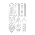 Miniatyrbillede 2 af 3: All Mountain Style Frame Guard Extra Stickers Honeycomb Hvid