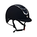Miniatyrbillede 1 af 6: Equestro Hjelm Modello Eclipse Stone Velvet Rowel Fitting  59-61 cm