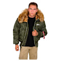 Miniatyrbillede 1 af 6: Alpha Industries 45p Custom Jakke Grøn L Mand