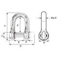 Miniatyrbillede 2 af 2: Wichard Captive Pin Shackle Søvfarvet 10 mm