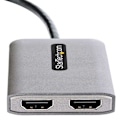 Pikkukuva 5 / 5: Startech Hub Usb C/2xhdmi 4k Hopeinen
