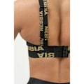 Miniatyrbillede 4 af 6: Nebbia Sports Top Høj Support Padded Intense Iconic Gold Sort XS Kvinde