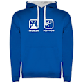 Miniatyrbillede 1 af 4: Kruskis Hættetrøje Problem Solution Smash Two-colour Blå 3XL Mand