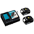 Miniatyrbillede 3 af 4: Makita Trådløs Ddf482rfj 18v+2 Bl1830b Blå,Sort
