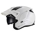 Miniatyrbillede 3 af 3: Mt Helmets District Sv S Solid åben Hjelm Hvid XS