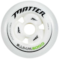 Miniatyrbillede 1 af 2: Matter Wheels Hjul Code F1 Hvid 100 mm