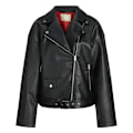 Miniatyrbillede 1 af 3: Jack & Jones Frida Biker Læderjakke Sort S Kvinde