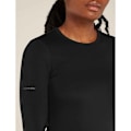 Miniatyrbillede 5 af 7: Icebreaker Merino Core Heavyweight Langærmet Baselayer Sort S Kvinde