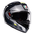 Miniatyrbillede 1 af 8: Agv K3 Fullface-hjelm Grå 2XL