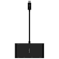 Miniatyrbillede 4 af 9: Belkin Usb-c Multimedia And Charge Adapter Sort