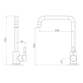 Pikkukuva 5 / 5: Artic Nickel Single-handle Sink Mixer