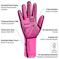 Miniatyrbillede 3 af 3: Buddyswim Neopren Handsker Trilaminate Warmth 2.5 Mm Rosa M