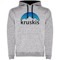 Miniatyrbillede 1 af 4: Kruskis Hættetrøje Mountain Silhouette Two-colour Grå M Mand