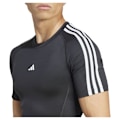 Pikkukuva 5 / 6: Adidas Techfit 3 Stripes Lyhythihainen T-paita Musta 2XL Mies